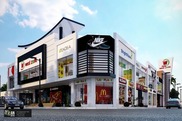 دراسة جدوى مشروع بناء محلات تجارية او مجمع تجاري